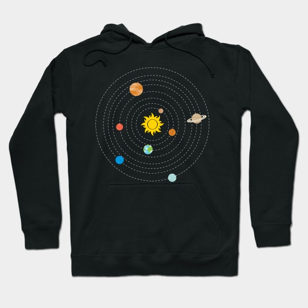 Solar System and Planets Hoodie by vladocar